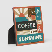 Kleurrijke koffie citaten fotoplaat (Voorkant)