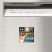 Kleurrijke koffie citaten magneet (Insitu (Vaatwasser))