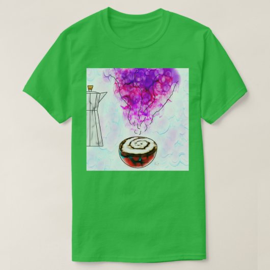 Kleurrijke koffie t-shirt (Design voorkant)