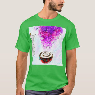 Kleurrijke koffie t-shirt