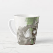 Kleurrijke koffiebeker, abstract Patterns Leaf, Tr Latte Mok (Linkerhoek)