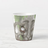 Kleurrijke koffiebeker, abstract Patterns Leaf, Tr Latte Mok (Voorkant)