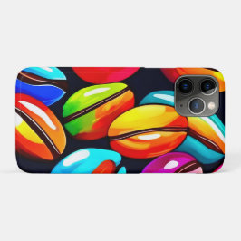 Kleurrijke Koffieboon Abstracte Kunst Case-Mate iPhone Case