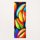 Kleurrijke koffieboon Abstracte kunst Yogamat (Voorkant)