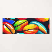 Kleurrijke koffieboon Abstracte kunst Yogamat (Voorkant (horizontaal))