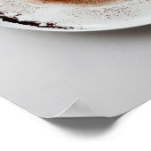 Kleurrijke koffiedik textuur abstracte kunst 19 poster (Hoek)