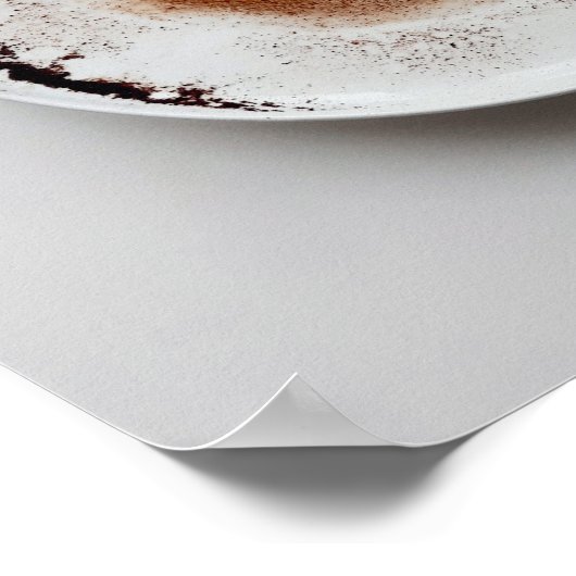 Kleurrijke koffiedik textuur abstracte kunst 19 poster (Hoek)