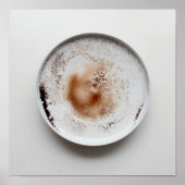 Kleurrijke koffiedik textuur abstracte kunst 19 poster (Voorkant)