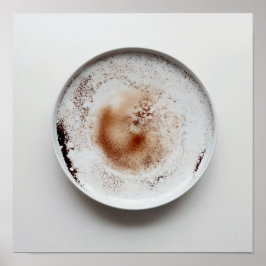 Kleurrijke koffiedik textuur abstracte kunst 19 poster