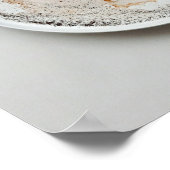 Kleurrijke koffiedik textuur abstracte kunst 20 poster (Hoek)