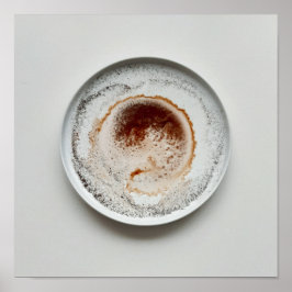 Kleurrijke koffiedik textuur abstracte kunst 20 poster