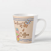 Kleurrijke koffiekopjes Latte Mok (Rechts)