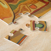 Kleurrijke koffiepuzzel met cadeaudoos legpuzzel (Zijkant)