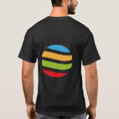 Kleurrijke kogeldelen t-shirt (Achterkant)