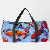 Kleurrijke Koi Design Grote Reis Duffle Bag Plunjezak (Achterkant)