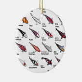 Kleurrijke Koi Vis Variëteiten Nishikigoi Aziatisc Keramisch Ornament (Rechts)
