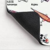 Kleurrijke Koi Vis Variëteiten Nishikigoi Aziatisc Muismat (Hoek)