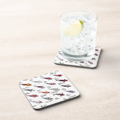 Kleurrijke Koi Vis Variëteiten Nishikigoi Aziatisc Onderzetter (Rechterzijde)