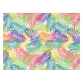 Kleurrijke kokosnoot gestileerde palmbladeren patr tafelkleed (Voorkant (Horizontaal))