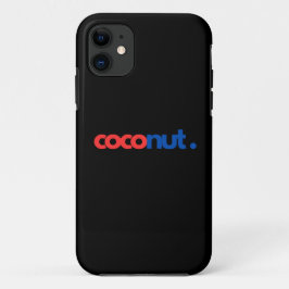 Kleurrijke Kokosnoot Typografie Kunst Case-Mate iPhone Case