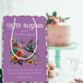 Kleurrijke kolibrie bloemen Paarse Christelijk Medium Cadeauzakje