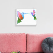 Kleurrijke Kolibrie Canvas Afdruk (Insitu (Woonkamer))