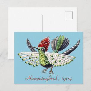 Kleurrijke Kolibrie Natuur Kunst van Ernst Haeckel Briefkaart