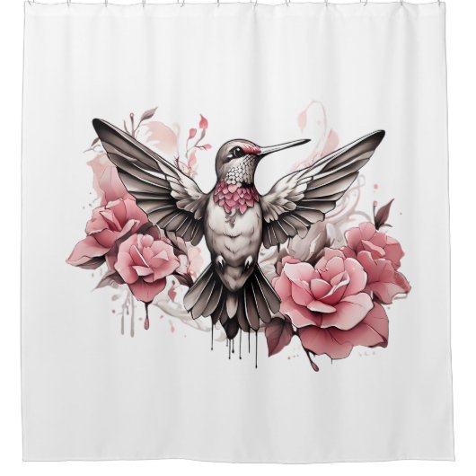 Kleurrijke Kolibries Douchegordijn Sets