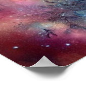 Kleurrijke kolibries in bloementuin Waterverf Poster (Hoek)