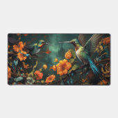 Kleurrijke kolibries in de tuin bureaumat (Voorkant)