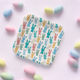 Kleurrijke Konijn Cartoon Papieren Bordje