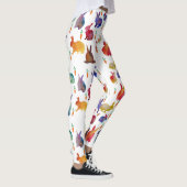 Kleurrijke konijnenwortels Happy Custom Leggings (Rechts)