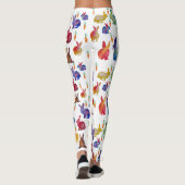 Kleurrijke konijnenwortels Happy Custom Leggings (Achterkant)