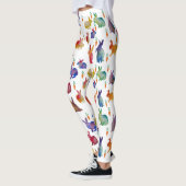 Kleurrijke konijnenwortels Happy Custom Leggings (Links)