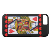  kleurrijke  koningin met hart Case-Mate iPhone case (Achterkant (Horizontaal))