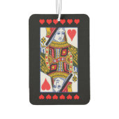 kleurrijke koningin met hart luchtverfrisser (Achterkant)