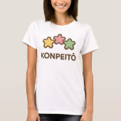 Kleurrijke Konpeitō Snoep Illustratie T-shirt (Voorkant)