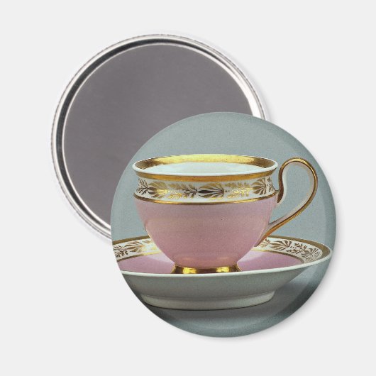 Kleurrijke kop en schotel, Berlijn, Duitsland Magneet (Voorkant / Achterkant)