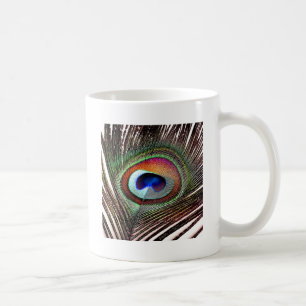 Kleurrijke Koperen Pauwveer Koffiemok