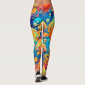 Kleurrijke koraalrif artwork leggings (Achterkant)