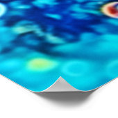 Kleurrijke koraalrif bubbels poster (Hoek)