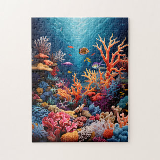 Kleurrijke koraalrif puzzel
