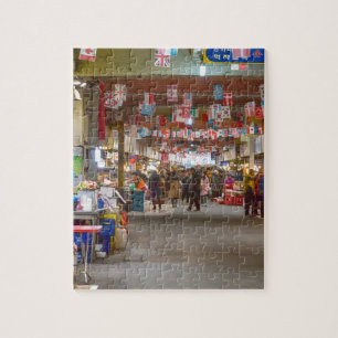 Kleurrijke Koreaanse markt Legpuzzel