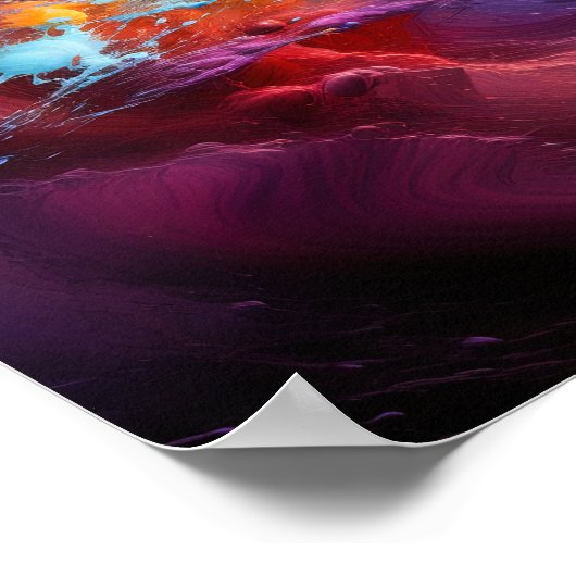 Kleurrijke kosmisch poster (Hoek)