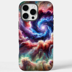 Kleurrijke Kosmische Galaxy Swirl met Radiant Nebu iPhone 16 Pro Max Hoesje