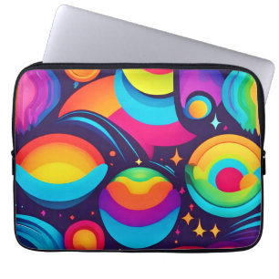 Kleurrijke Kosmische Kaleidoscoop Laptop Sleeve