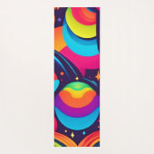 Kleurrijke Kosmische Kaleidoscoop Yogamat (Achterkant)