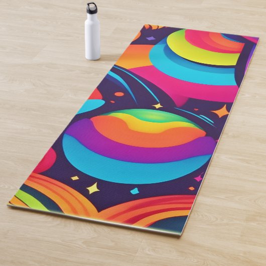 Kleurrijke Kosmische Kaleidoscoop Yogamat (In situ)