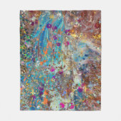 Kleurrijke Kosmische Marmeren Art Fleece Deken (Voorkant)