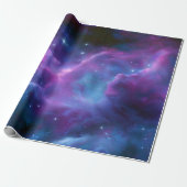 Kleurrijke Kosmische Nevel Cadeaupapier (Uitgerold)